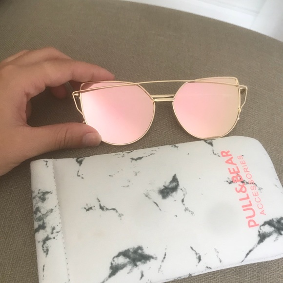 PULL&BEAR pink mirror sunglasses! main image 4